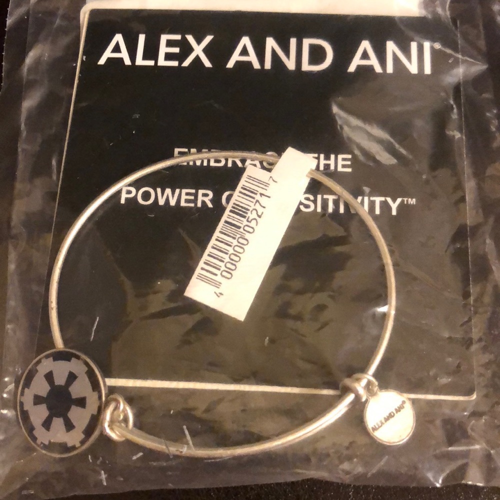 NWT Alex and Ani silver tone Imperial bracelet